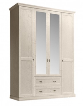 Шкаф 4-х дверный (с зеркалами) для платья и белья с выдвижными ящиками Венеция дуб седан (ВНШ1/41) в Сургуте - surgut.mebel-74.com | фото