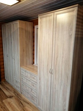 Шкаф для белья со штангой, полками и ящиками арт. 113 в Сургуте - surgut.mebel-74.com | фото