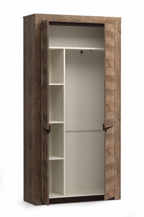 Шкаф для одежды 33.18 "Лючия" (бетон пайн белый / венге / белый) в Сургуте - surgut.mebel-74.com | фото