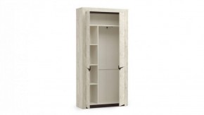 Шкаф для одежды 33.18 "Лючия" (бетон пайн белый / венге / белый) в Сургуте - surgut.mebel-74.com | фото