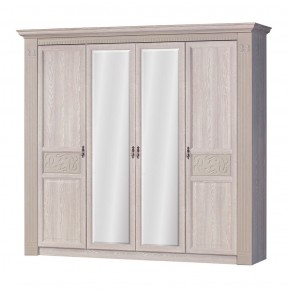 Шкаф для одежды 4-дверный №203 "Лючия" Дуб оксфорд серый в Сургуте - surgut.mebel-74.com | фото