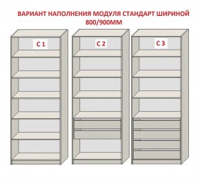 Шкаф распашной серия «ЗЕВС» (PL3/С1/PL2) в Сургуте - surgut.mebel-74.com | фото