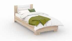 Спальня Аврора Кровать 120 со встроенным основанием под матрас Дуб сонома/Белый в Сургуте - surgut.mebel-74.com | фото