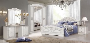Спальня Грация (комплект 4 дв.) белый/серебро в Сургуте - surgut.mebel-74.com | фото