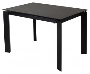 Стол CORNER 120 MATT BLACK MARBLE SOLID CERAMIC / BLACK, ®DISAUR в Сургуте - surgut.mebel-74.com | фото