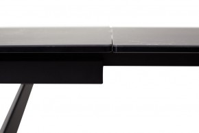 Стол RIETI 200 NERO KL-116 Черный мрамор матовый, итальянская керамика/ черный каркас, ®DISAUR в Сургуте - surgut.mebel-74.com | фото