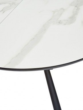 Стол VOLAND BIANCO TL-45 испанская керамика/ BLACK "белый мрамор" М-City в Сургуте - surgut.mebel-74.com | фото