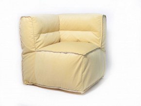 Угловое модульное бескаркасное кресло Комфорт (Желтый велюр) в Сургуте - surgut.mebel-74.com | фото