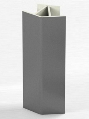 Угловое соединение для цоколя 135 гр. h100 мм (Алюминий; Венге; Дуб Сонома, Белый, Черный) в Сургуте - surgut.mebel-74.com | фото