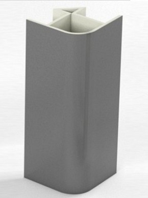 Угловое соединение для цоколя 90 гр. h100 мм (Алюминий; Белый; Венге; Дуб Сонома; Черный) в Сургуте - surgut.mebel-74.com | фото