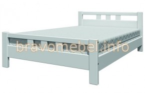 ВЕРОНИКА-2 Кровать из массива 900 (Белый античный) в Сургуте - surgut.mebel-74.com | фото