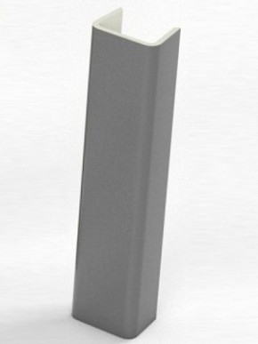 Торцевая заглушка  для цоколя h100 мм (Алюминий; Венге; Дуб Сонома, Белый, Черный) в Сургуте - surgut.mebel-74.com | фото